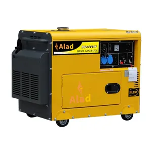 Generador diésel de 20kw, generador diésel silencioso, pequeño generador diésel portátil, sistema de refrigeración por aire, 50Hz/ 60Hz, 120, 20A a 7000A