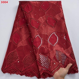 3004 venta al por mayor Algodón puro último 2022 Material de <span class=keywords><strong>costura</strong></span> de bordado de <span class=keywords><strong>alta</strong></span> calidad tela de encaje seco africano con piedras para tela - Product Image 5