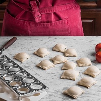 Machine à Raviolis Vintage fait 12 Raviolis carrés à la fois machine à Raviolis presse moule comprend plateau et presse