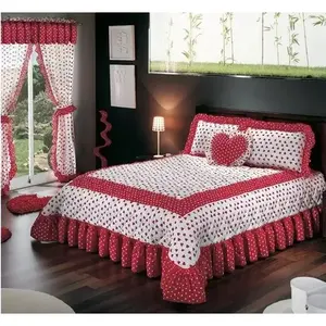 Ensemble de couette Reyna King, taille King, 7 pièces, imprimé, volants, style princesse, literie pour la maison, toutes saisons - Product Image 5