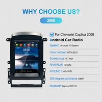 Radio de Navegación Estilo Tesla Navihua, Reproductor de DVD Estéreo para Auto, Pantalla Táctil GPS para Chevrolet Captiva 2008-2012
