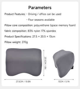 Hot Sale High Density Memory Foam Auto <strong>Car</strong> Neck <strong>Car</strong> <strong>Pillow</strong> <strong>Headrest</strong> Cushion For Neck Pain Relief - Product Image 6