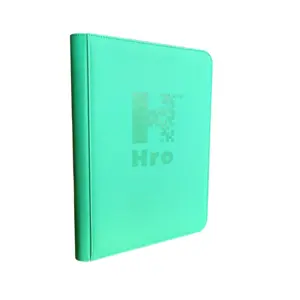 9-Pocket Binder With Zipper For Trading Card Games Yugioh MTG And Other TCG Sports Card Binder Green