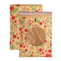 Enveloppe en papier nid d'abeille kraft compostable biodégradable à 100% avec logo personnalisé pour l'envoi de cadeaux