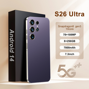สมาร์ทโฟน <span class=keywords><strong>S26</strong></span> Ultra รุ่นฮิตขายดีปี 2025 Octa-core Mtk แรม 16GB+รอม 1TB กล้องคู่ 48MP หน้าจอ 7.3 นิ้ว HD AMOLED แบตเตอรี่ 7000mAh รองรับภาษาสเปน/ฝรั่งเศส/เยอรมัน - Product Image 4