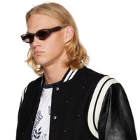 Lunettes de soleil rétro unisexes de style œil de chat marron avec protection UV400 pour les activités de plein air