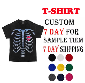 T-shirt homme unisexe avec logo personnalisé à la mode en coton tricoté gaufré 3D de haute qualité respirant à séchage rapide bouffant - Product Image 4