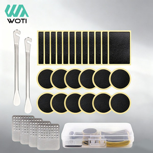 Yueli <b>Tire</b> Repair Kit 30 Pieces Glue-Free Patches With Tools For Bicycle <b>Tire</b> Fixing - Product Image 1
