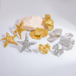 Fashion <b>Rings</b> Bow Star Shape Stainless Steel Women's Jewelry Gift Gold Silver Color <b>Plain</b> Inlay JZ21319G - Product Image 1