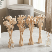 Bâtonnets diffuseurs de parfum volatil en rotin artificiel de 30 cm pour la maison, idéaux pour l'été et la décoration intérieure