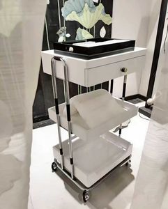 Carrito de Almacenamiento de Madera de Lujo Ligero y de Alta Gama para Salón de Belleza, Carrito de Herramientas Especiales para Gestión de Piel, Estantes para Club de Estética - Product Image 1