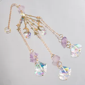 Bán Sỉ JINGSHENG Bán Buôn Đồ Trang Trí Pha Lê Và Suncatchers Phụ Kiện Thả Kính Octogon K9 Mặt Dây XGJ-001