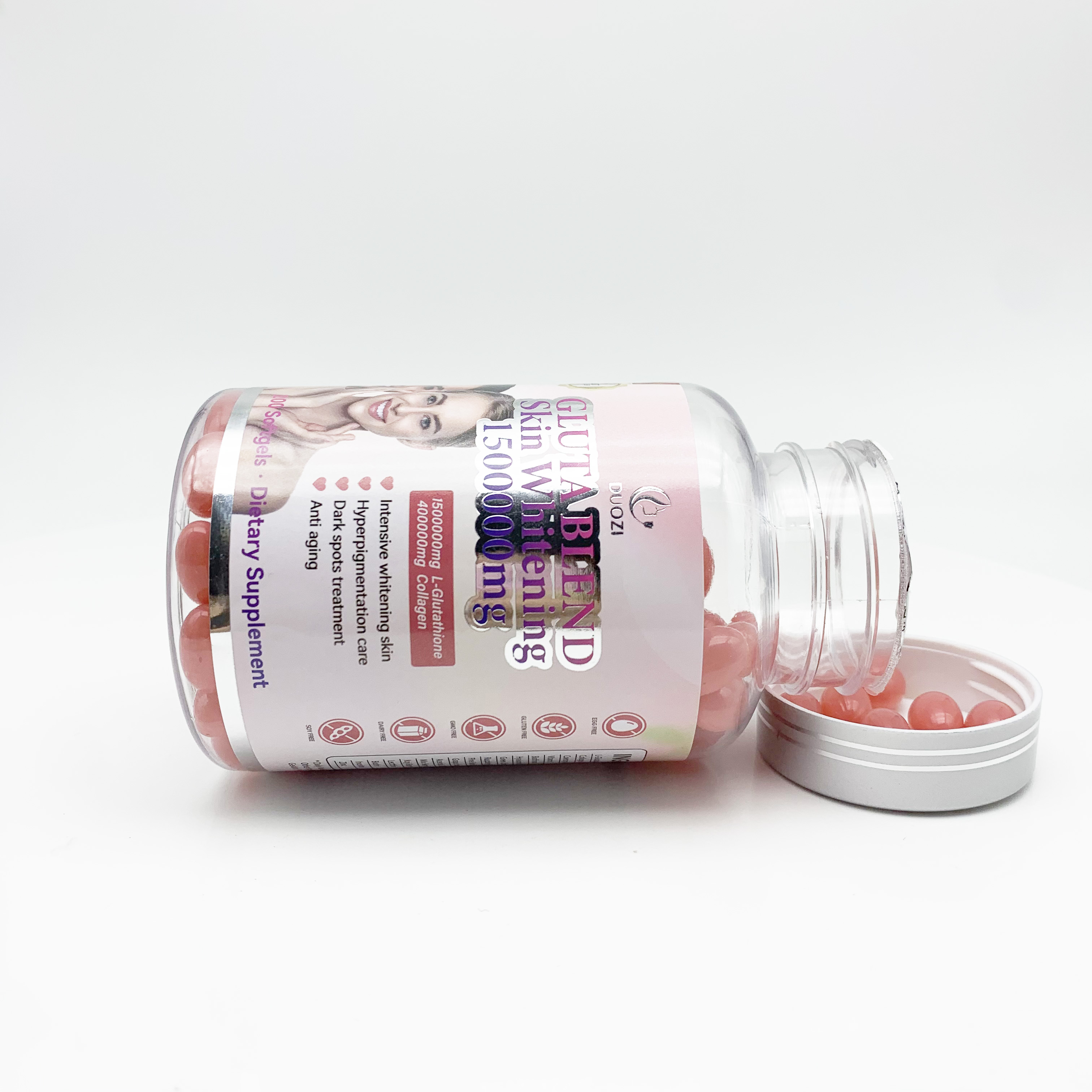 duozi glutathione 90000mg DUOZI Gluta Skin Whitening Capsules - 1500000mg Glutathione & 40000mg  Collagen for Whitening & Detoxification