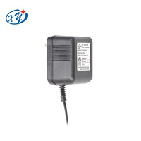 Transformateur toroïdal monophasé en plastique ignifuge conforme aux normes ETL CE ROHS, prise US/EU/UK/AU, 110V 12V/500mA/800mA AC