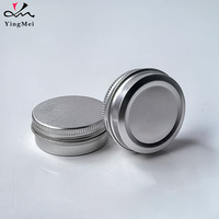 Vente en gros de boîtes en aluminium personnalisées de 30 ml, 52x22 mm, avec bouchon à vis, finition brillante, impression offset, emballage cosmétique