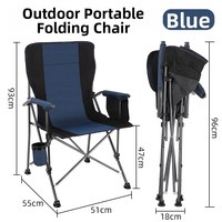 Chaise pliante portable pour pique-nique, pêche, camping, jardin et plage, compacte et pliable, avec une capacité de charge de 150 kg