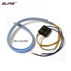 Dải Đèn LED Linh Hoạt DRL EURS 60Cm 45Cm 30Cm Đèn Tín Hiệu Rẽ Màu Trắng + Vàng - Product Image 2