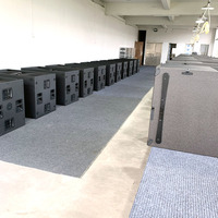 Système de sonorisation Line Array avec caisson de basses actif/passif double de 21 pouces, 3000 W, type passif en bois pour concert, certifié CE/ROHS