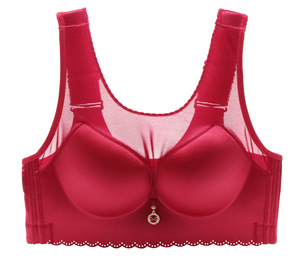 Soutien-gorge sans couture grande taille sans armatures - Soutien-gorge minimisant à maintien élevé pour poitrine généreuse, bralette à couvrance totale avec bretelles extra larges - Product Image 3