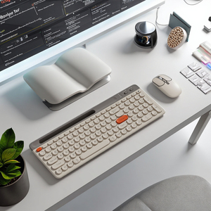 2025 New Arrival 106Key Kích Thước Đầy Đủ Văn Phòng Không Dây Văn Phòng Bàn Phím Và Chuột Combo Mỏng Thiết Kế Màng Với Đa-Phương Tiện Truyền thông Chức Năng - Product Image 3