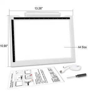 5D Diamond Painting A5/A4 LED Light Pad - Tracing Light Box for Drawing  with USB Powered Projector Kit