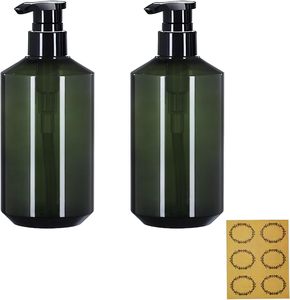 Low MOQ Oblique Shoulder Amber Shampoo Body Lotion Pump Bottles 300ml 500ml <b>Hand</b> <b>Wash</b> and <b>Hand</b> Lotion Bottles - Product Image 1