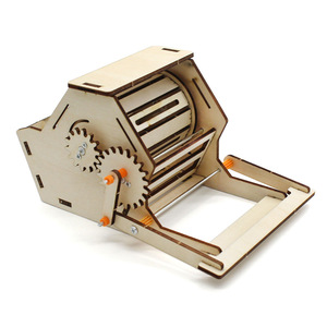 Kit educativo STEM, modelo de trilladora de granos de madera, proyecto científico DIY para estudiantes, enseñanza en el aula - Product Image 4