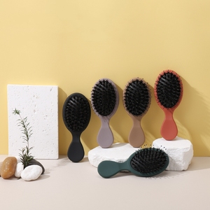 Mini Portable <strong>Travel</strong> Cushion Detangler <strong>Brush</strong> Scalp Massager Comb <strong>Hair</strong> Extension <strong>Brush</strong> Kids Nylon Boar Bristle Detangling <strong>Brush</strong> - Product Image 1