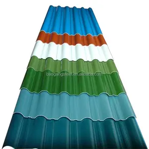 Vor lackierte farbige verzinkte Eisen Dach platte Preis, Zink Aluminium Gi Wellblech, billige Metalldach platte