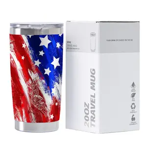 Custom 20oz customize double walled powder coated tumbler stainless steel insulated vacuum thermal coffee travel mug with lid