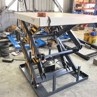 Plateforme élévatrice à ciseaux robuste de grande taille, taille personnalisée, 1 tonne, 4 tonnes, élévateur à ciseaux hydraulique fixe