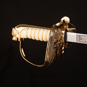 <span class=keywords><strong>Épée</strong></span> de Commandement Dorée Populaire de 97 cm et 1,15 kg, Non Affûtée, pour Collection, Cosplay ou Cadeau - Product Image 2