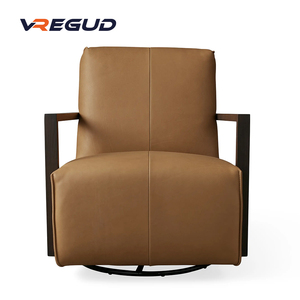 Walsh Leisure Modern Lederen Fauteuil Elegant Luxueus Binnenzweefvliegtuig Voor High-End Lifestyle Echt Lederen Woonkamerhotel - Product Image 4