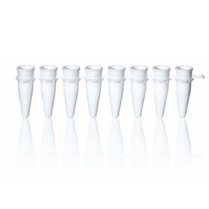 Transparent Sterile Flat Cap PCR Tube 0.1ml 0.2ml Qpcr Reaction Tubes 8 <b>Strip</b> PCR <b>Strips</b> - Product Image 6