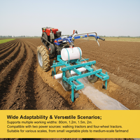Layeuse de film plastique de 1,4 m entraînée par la prise de force du tracteur agricole Agripros avec semoirs et machine à fertiliser