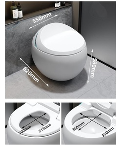 Inodoro Inteligente KD-S9CD con Tanque, Diseño <span class=keywords><strong>de</strong></span> Huevo en Blanco y Verde, Estilo Occidental, Bidé Eléctrico - Product Image 2
