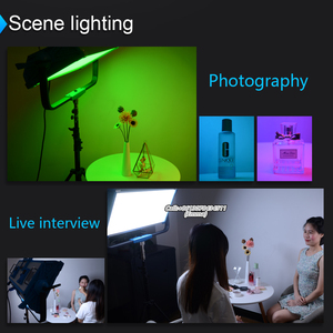 Panneau lumineux LED Yidoblo 300W avec 12 effets, équipement d'éclairage cinématographique 2800k-<span class=keywords><strong>9990k</strong></span> avec contrôle par application téléphonique - Product Image 5