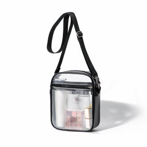 Bolso de hombro transparente de Pvc para mujer, bolsa de almacenamiento de viaje impermeable de 7 pulgadas, bolsa de natación de verano con correa ajustable - Product Image 5