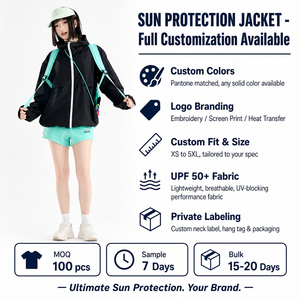 Chaqueta con Capucha 100% Poliéster de Secado Rápido - Product Image 2