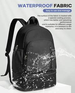 กระเป๋าเป้สะพายหลังสำหรับออกกำลังกายสำหรับผู้หญิงผู้ชาย, กระเป๋าเชียร์ลีดเดอร์, กระเป๋าออกกำลังกายน้ำหนักเบาพร้อมช่องใส่รองเท้า, กระเป๋าเป้สะพายหลังกีฬากันน้ำพร้อมช่องใส่ของเปียก - Product Image 4