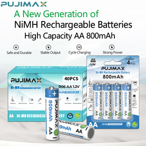 PUJIMAX portable <span class=keywords><strong>aa</strong></span> nimh battery pack 8pcs nimh <span class=keywords><strong>aa</strong></span> 800mah 1.2v batteria <span class=keywords><strong>2a</strong></span> batterie ricaricabili per mouse tastiera wireless - Product Image 2