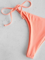 Ensemble de bikini brésilien de luxe 2026, micro-string sexy pour femme, couleur unie, personnalisé, deux pièces, écologique, respirant, séchage rapide, grandes tailles