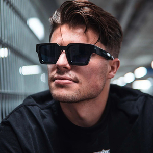 Gafas <span class=keywords><strong>de</strong></span> <span class=keywords><strong>Sol</strong></span> Retro Cuadradas HBK <span class=keywords><strong>de</strong></span> Acetato Grueso para Hombre, Lentes Polarizadas Vintage <span class=keywords><strong>de</strong></span> Alta Gama, Envío en 24 <span class=keywords><strong>Horas</strong></span>, Disponibles en Stock - Product Image 3