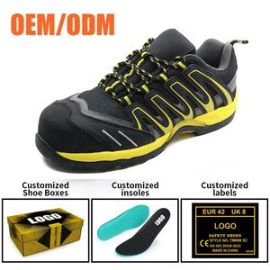 Zapatos de Seguridad Deportivos S1P para Hombre, a la Moda, con Puntera de Composite Antiestática y Anti-Pinchazos, Suela de Goma EVA Antideslizante Resistente al Aceite para Senderismo - Product Image 4