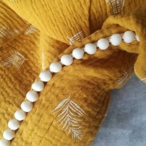 Couverture d'emmaillotage de luxe pour bébé <span class=keywords><strong>en</strong></span> coton tissé 100 %, toutes saisons, avec design double <span class=keywords><strong>gaze</strong></span> - Product Image 2