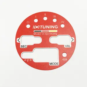 Factory Custom Free Sample Silk Screen Frosted Round Label PET Panel Button Membrane Panel