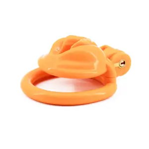 Male Adult Sex Toys Small Cock Cage Penis Lock 4 Size Ring Plastic Cuckold Chastity Cage