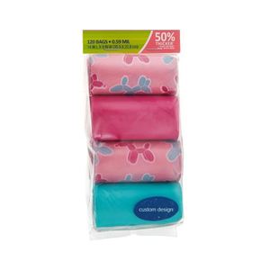Sacs à crottes de chien biodégradables à 100 %, imprimés flexo, logo personnalisé, épaissis, imperméables, anti-fuites, écologiques, inodores - Product Image 5