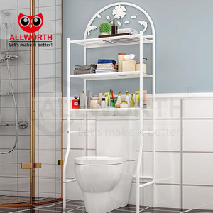 تصميم داخلي وحدات توفير مساحة قابلة للتعديل رفوف غسالة رف تخزين منظم الحمام - Product Image 5