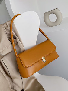 Bolso Bandolera de Lujo Huffmanx para Mujer 2025, Diseño Moderno de Color Sólido, Bolso de Hombro con Forro de PU - Product Image 3